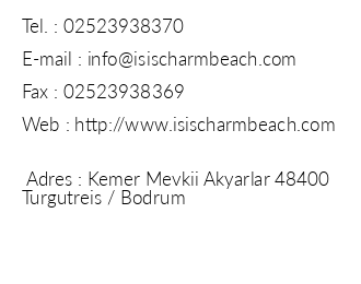 Charm Beach Hotel iletiim bilgileri